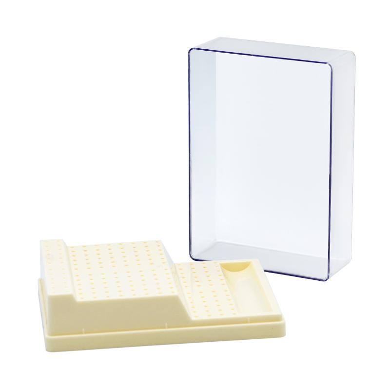 Dental Burs Box With Drawer 168 Holes Plastic Bur Sterilizer Block Holder Autoclave Case Disinfection Box Dentistry Tool