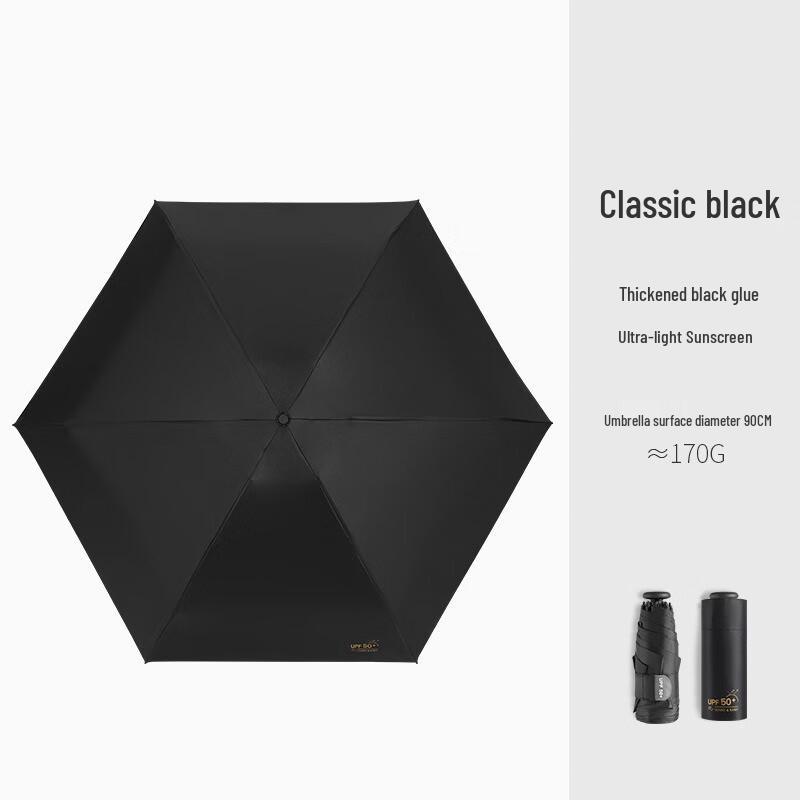 Nanqiao Ultralight Mini Capsule Folding UV Sun/Rain Umbrella