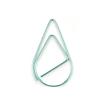 100 stykker metallmateriale dråpeform papirklips Gull Sølvfarge Kawaii Cute Bookmark Clip Skrivesaker Kontor Skolerekvisita