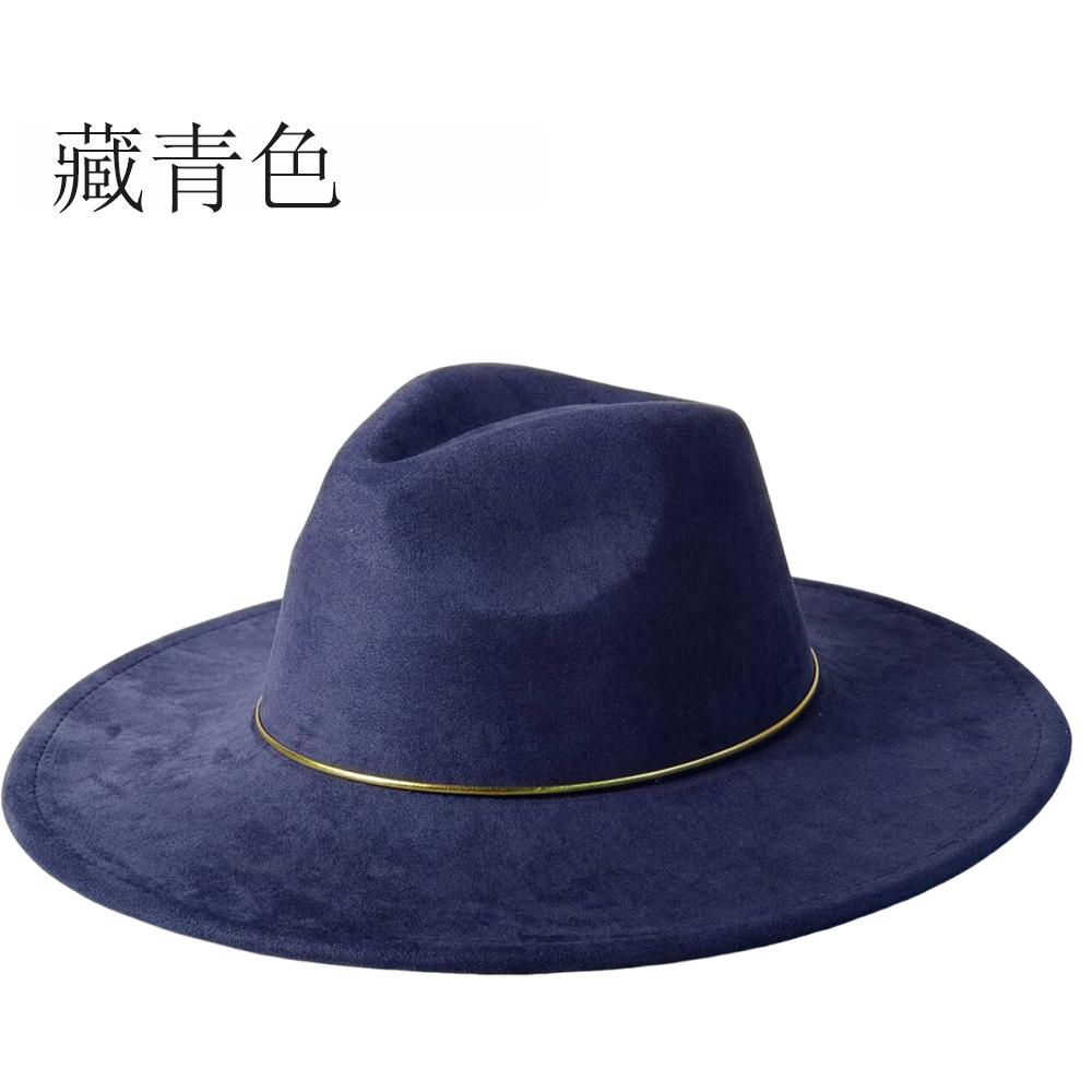 Suede Wide-brimmed Hat 9.5 Cm Brim Width Unisex Suitable for Jazz Hat Fedora Hat Church Hat Felt Hat Soft Felt Hat Panama Hat.
