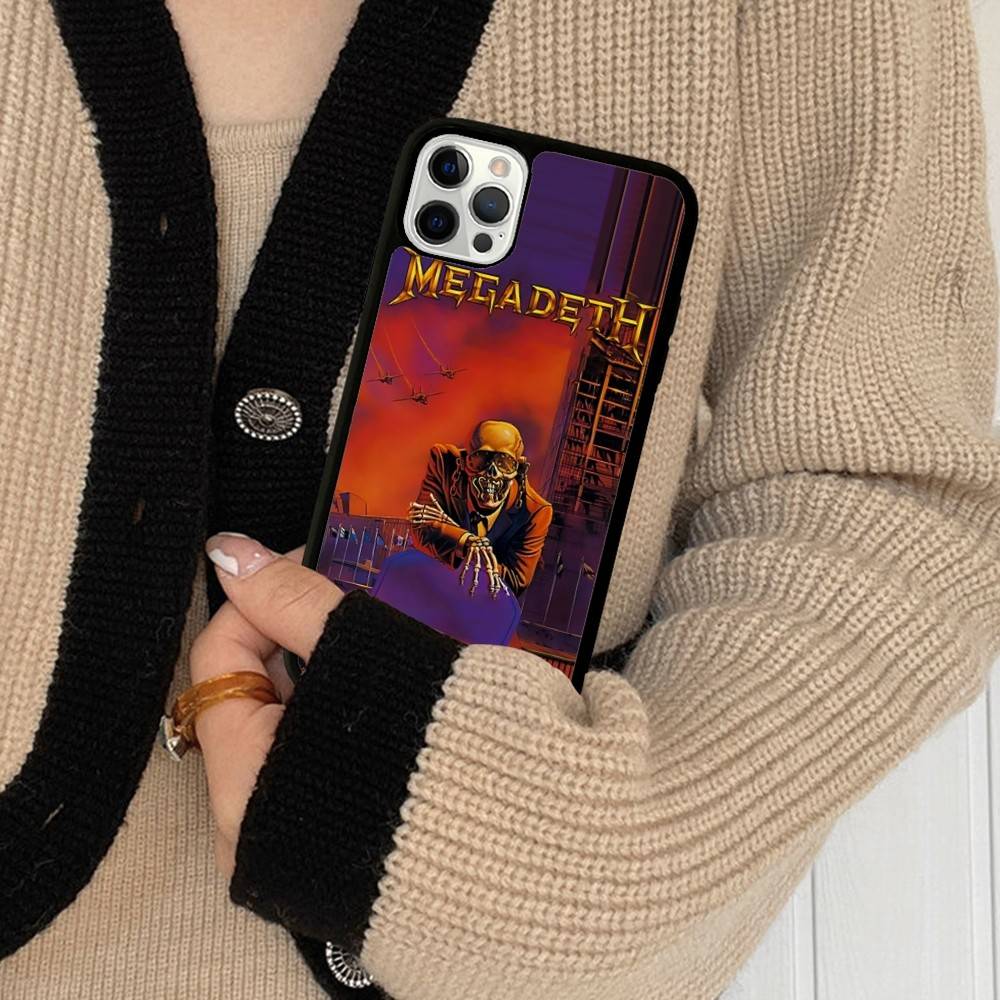 Rock Band Megadeths For Iphone 17 Air 16 15 14 13 12 11 Pro Max TPU+PC Plus Shockproof Back Phone Cover