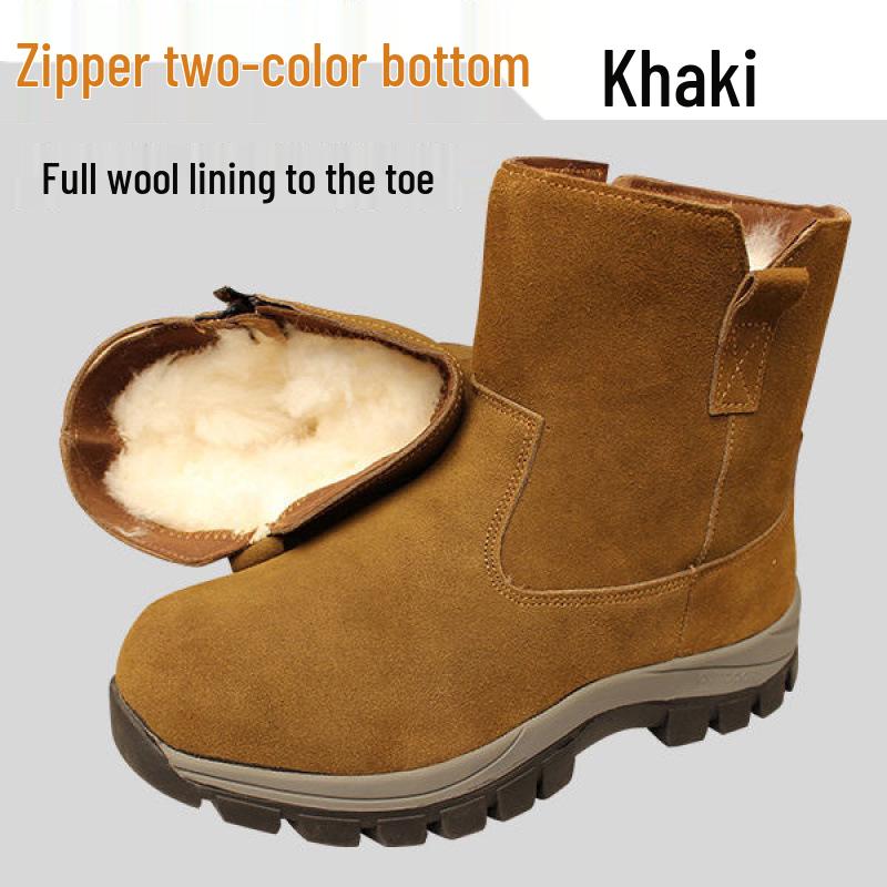 

Мужские зимние высокие ботинки для активного отдыха с толстой меховой подкладкой Size 42