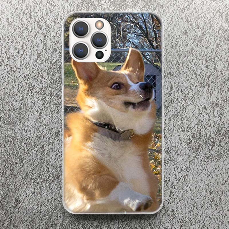 Cute Lovely Corgi Dogs Print Soft Case for iPhone 17 Air 16 16E 15 14 Plus 13 Mini 12 11 Pro Max Phone Shell SE 7 8 Pattern Cove