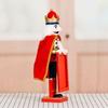 Christmas Nutcrackers Ornament Small Wooden Soldier Christmas Decorations Nutcrackers Figure Ornament for Table Shelf
