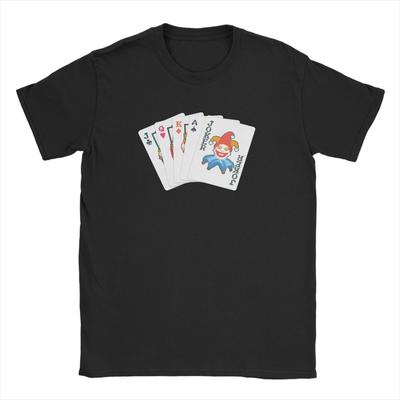 Balatro Spielkarte Joker 100% Baumwoll-T-Shirt für Herren Sommer Y2K Fun T-Shirts Rundhals Hipster Tees Übergroße Tops im Sonderangebot