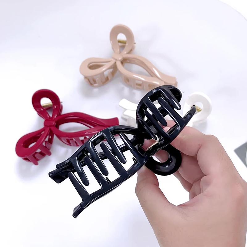 Soft Silicone Shark Hair Clips For Women Protective Elastic Hair Clip Back Head Durable Flexible Unsnappable Claw Clip