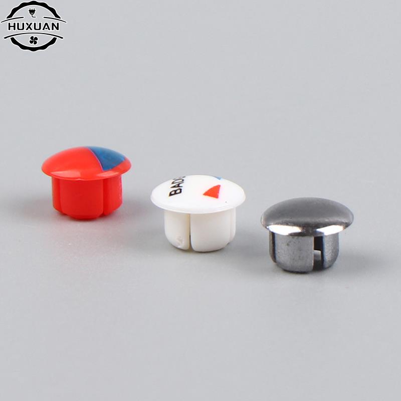 10pcs Faucet Handle Accessories Fixing Screw Handle Hot And Cold Water Sign Switch Red And Blue Label Decorative Cover