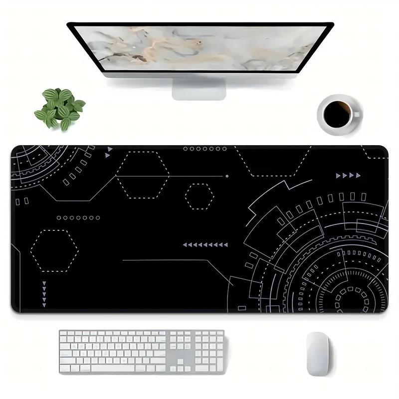 White Wire Technology large gaming mouse pad Office computer laptop desk mat Computer electronic non-slip desktop accessories