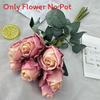 Flower Rose Elegant Bouquet With Silk Cloth For Photography And Event Decoration