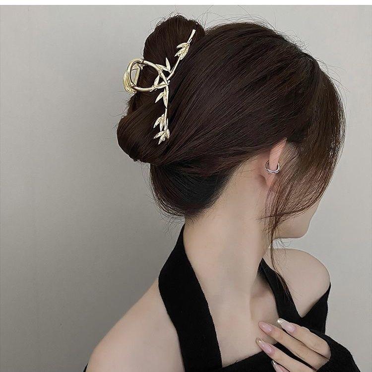 

New Wicker Branches and Leaves Metal Hairpin Barrette Clamps Hair Accessories New Fashion Metal Hair Claw Clips