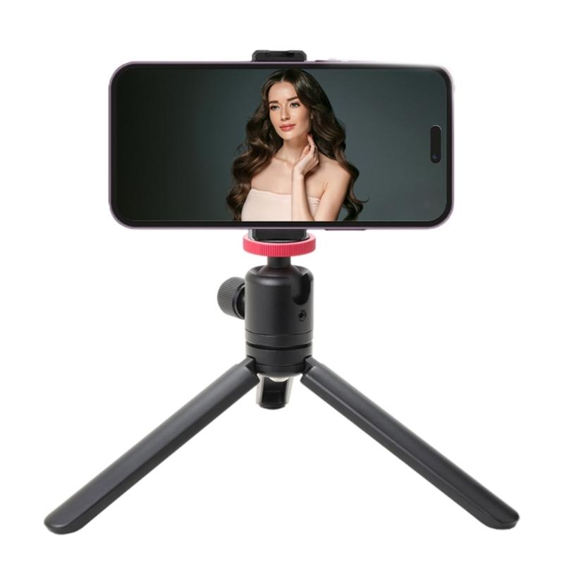 Tabletop Tripod Handle Grip for Cameras, Phones, and Webcams Small Stand for Photography and Streaming