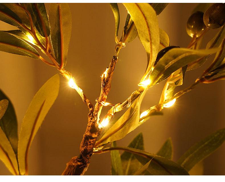 Thanksgiving LED Maple & Rose Flower Decorative Tree & Night String Lights