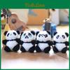 Sweet And Lovable Plush Panda Keychain Hug-worthy Soft Short Plush Toy