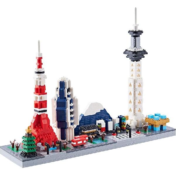 Building Micro Mini Blocks Architecture Skylines Collection Set for Adults London Bridge Mini Bricks for Kids (3430 Pieces) Tokyo Skyline