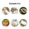 Bird Feeding Bowl Detachable Transparent Bowl Plastic Food Cup For Cage Convenient Hanging Seed Water Feeder for Parrots