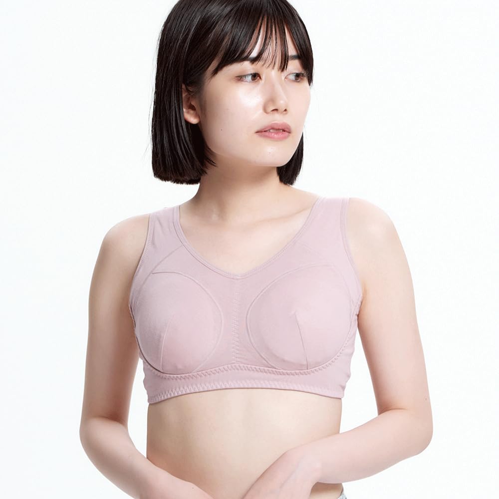 

Органический хлопок Ночь для дня и Ночь для нежной кожи Женский [YogaIrie] Бюстгальтер, Использование, Менструация, (M-L, Розовый)