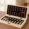 Wooden Folding Portable Chess Set for Educational Parent-Child Interaction and Strategy Learning