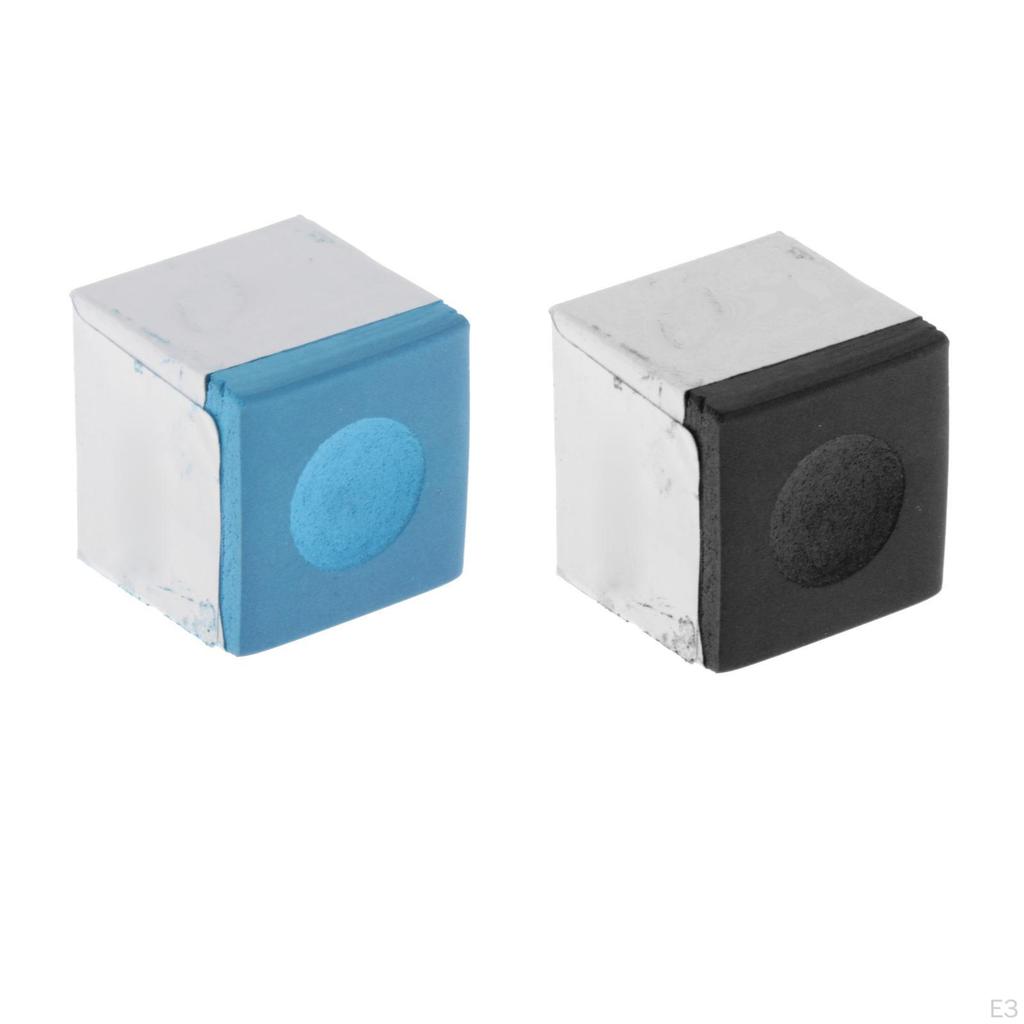 12 Pieces Billiard Cue Cubes Chalk Pool Increase Friction Smooth Coating for