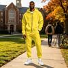 Men's Casual Hoodie and Sweatpants Set, 2 Piece Pullover Jacket with Tapered Jogger Pants for Sport or