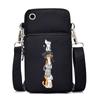 Morsom Anime Cat Liten Messenger Bag Hengende Neck Mynt Veske Vertikal Håndveske Kvinner Mobiltelefon Vesker Cartoon Small Crossbody Bag