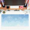 Kawaii Sky Cloud Star Mouse Pad Soft Blue Tone Desk Mat For Gaming Working Home Desktop Ornament