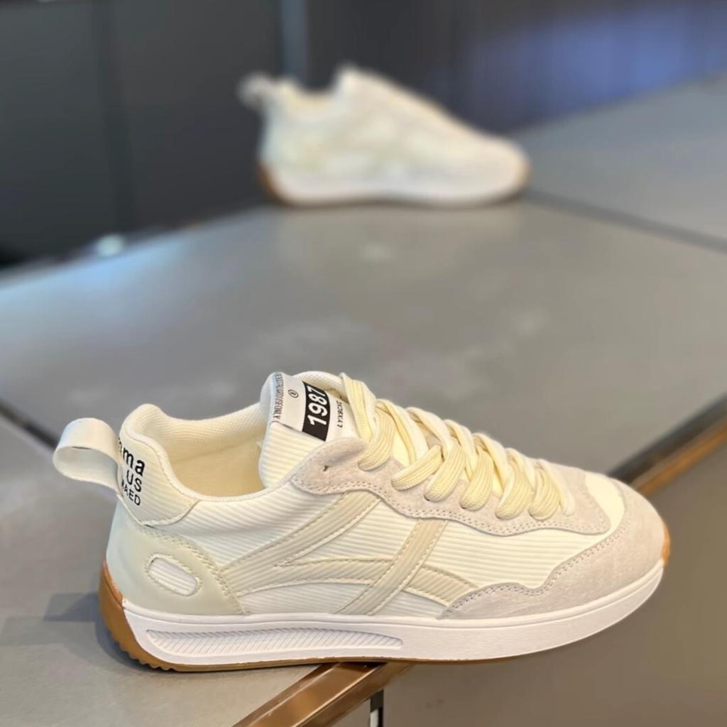 Spring New Fashion Brand Sneakers Men's Fine Grain Velvet Color Matching All-match Popular Casual Shoes