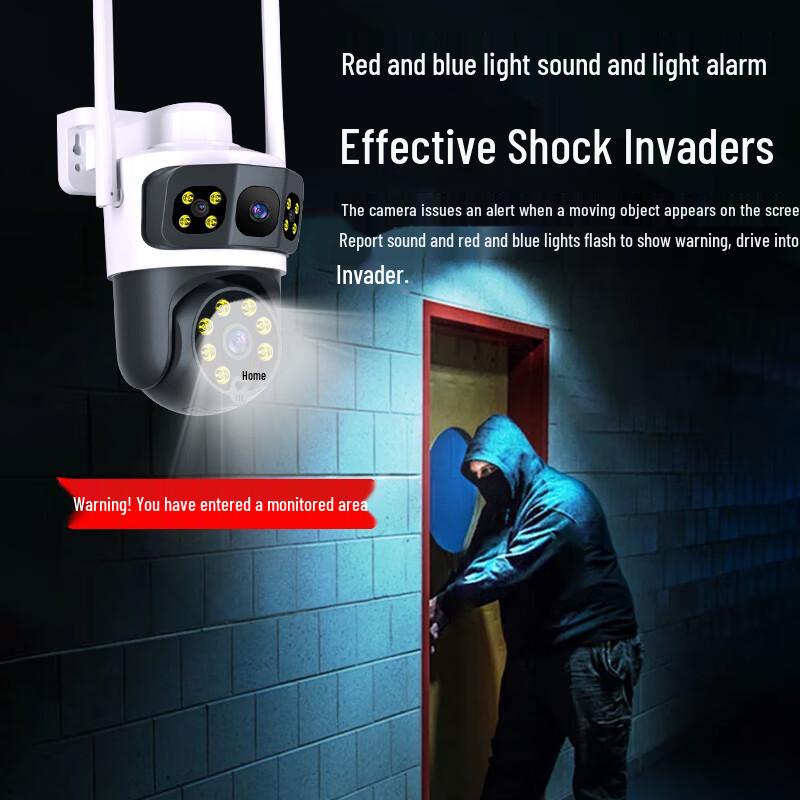 Newman 360° AI Smart Outdoor PTZ Security Camera CN Plug (adapter Included)