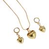 Elegant Pearls/Heart Jewelry Set For Women Dainty Necklace And Earrings Accessories For Weddings Parties Daily Wear