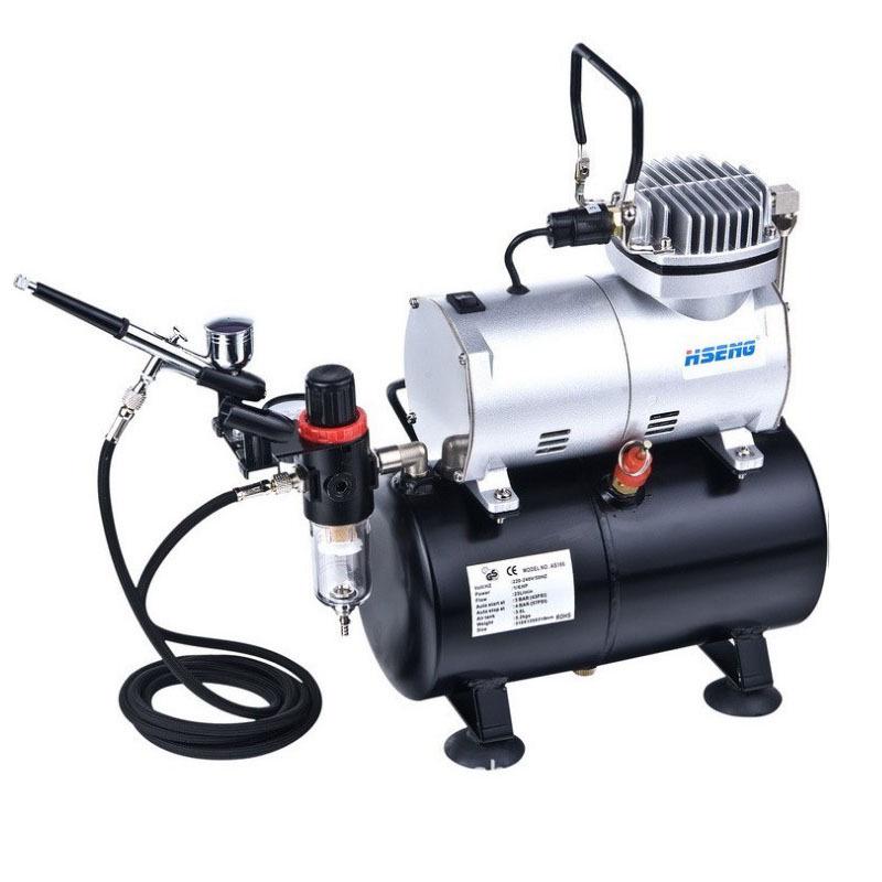 Airbrush Kit: Model & Tool Painting Set with Air Tank & Compressor