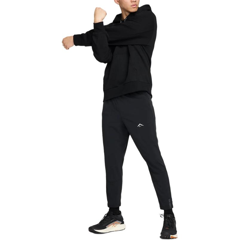 Nike Logo Tapered Quick-Dry Knitted Sports Pants Men Pants Black HJ3577-010