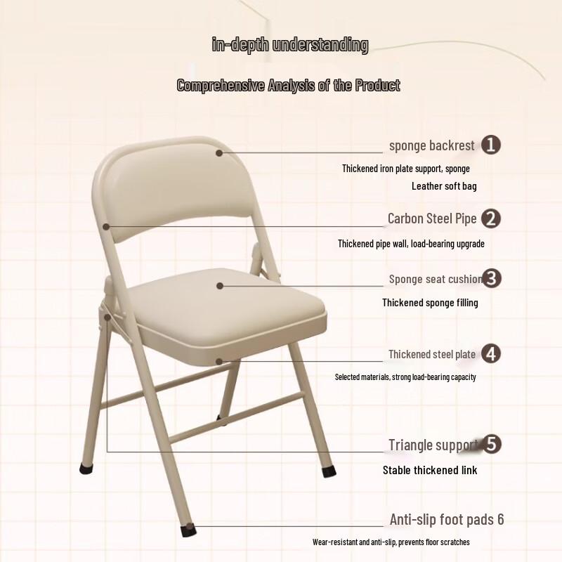 OEING Folding Study Computer Chair
