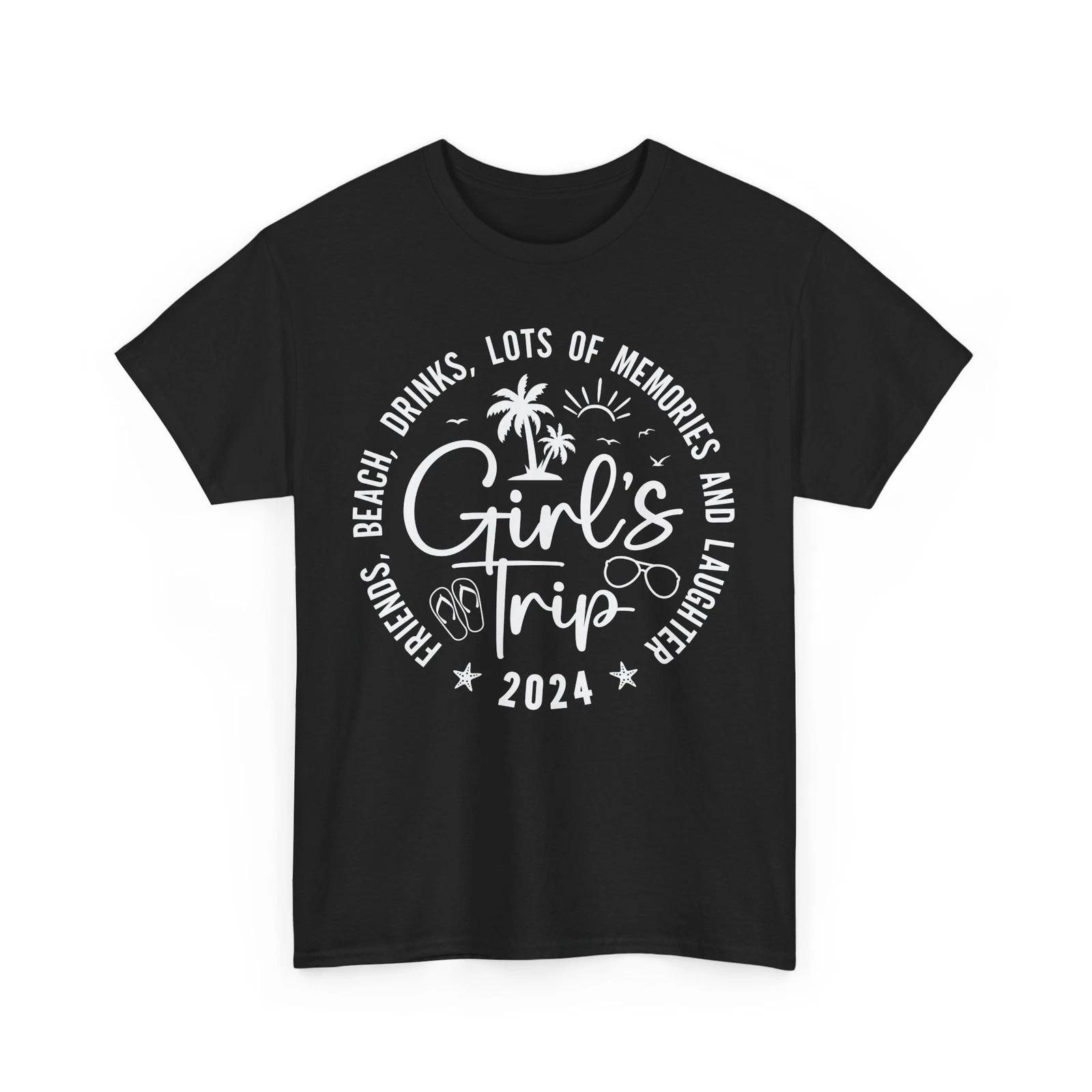 

Beach Vibes T-Shirt | Summer Ocean Waves Tee | Girls Trip Friend Beach Drinks L