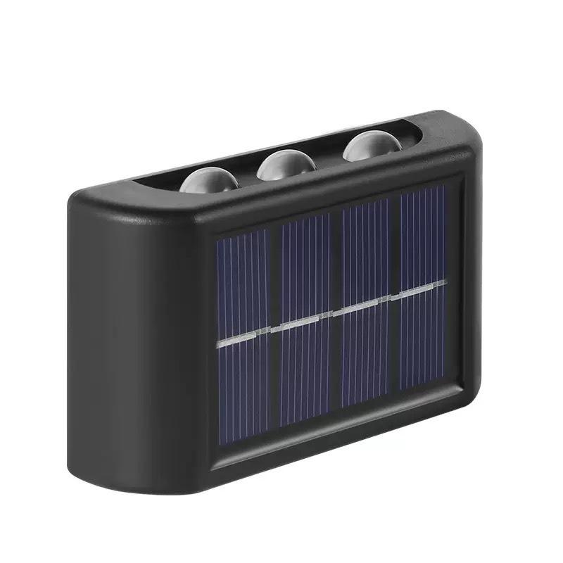 Solar Garden Wall Lamp Outdoor Decoration Arrangement Fence Washing New Style up Light Atmosphere