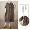 Vintage Flower Literary Knee-length Mid-length Dress Temperament Female