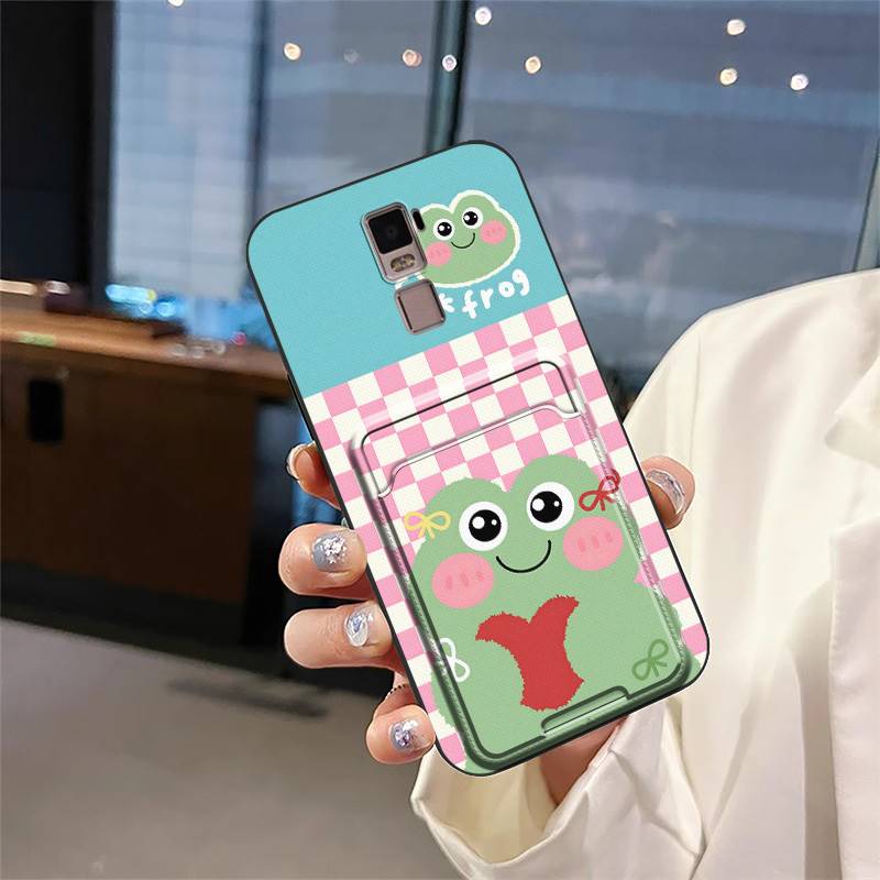 Cute Silicone Phone Case For OPPO R7 Plus Graffiti Cartoon TPU Durable Card bag Card slot Back Cover Fashion Design