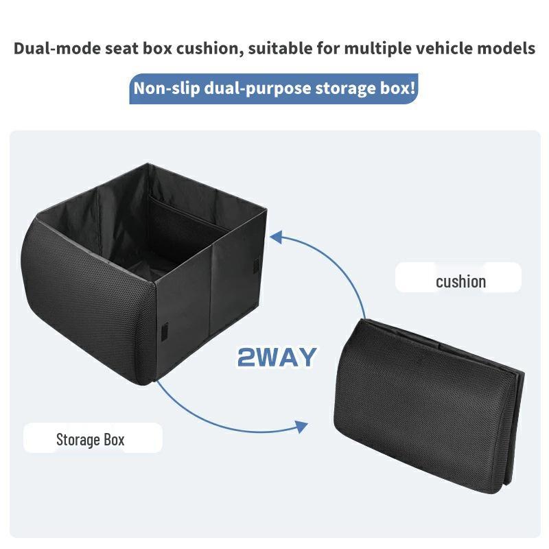 Foldable Car Seat Lumbar Support & Storage Box