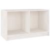 VidaXL Meuble TV Blanc 70x33x42 cm Bois de pin massif