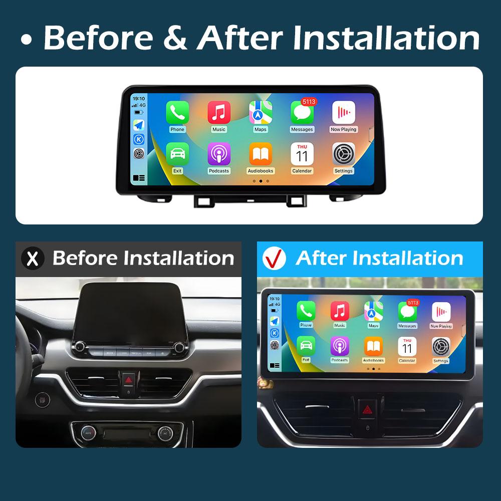 Android Intelligent System DSP Stereo for Kia Sportage 2018 - 2019 Wireless Carplay 12.3 Inch Touch ScreenCooling Fan Bluetooth