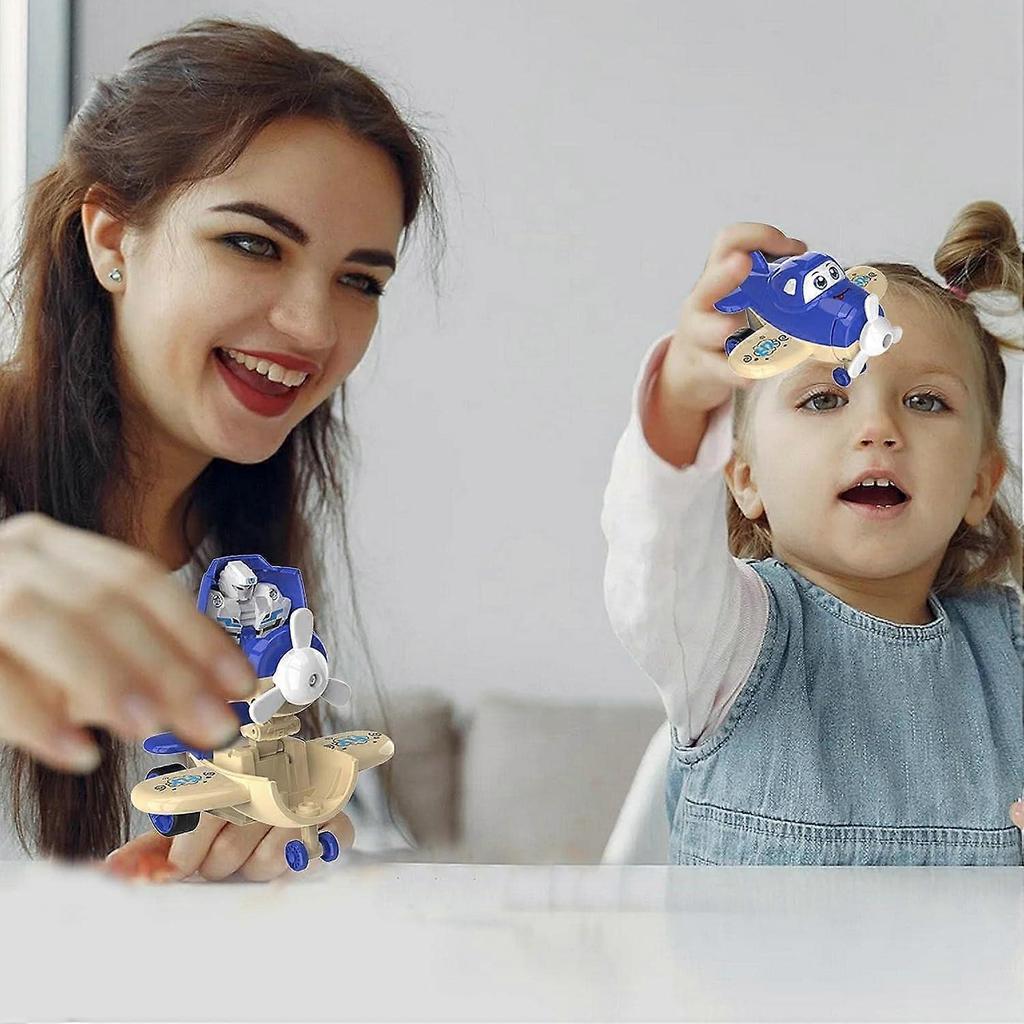 Pull Back Airplane Toy - Collision Deformation Aircraft | Small Transport Vehicles, Toy Airplanes for Boys and Girls, Party Favors
