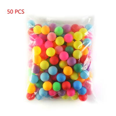 50 Adet/paket Renkli Ping Pong Topları 40Mm Eğlence Masa Tenisi Topları