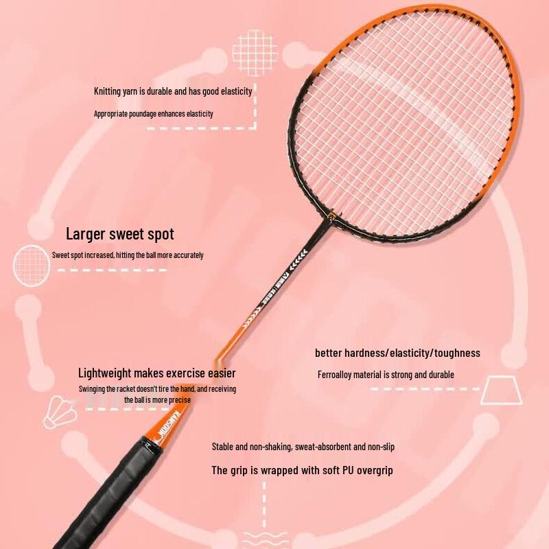 KANSOON YM002 Alloy Badminton Racket Set