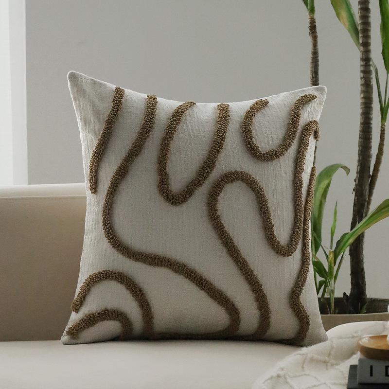 

Подушка в стиле легкой роскоши и высокого класса, декоративная подушка для дивана, наволочка для подушки для модельного номера отеля, наволочка для подушки для эркера, подушка 45x45cm [Pillowcase only]