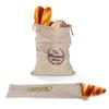 4PCS SET Linen Bread Bags Reusable Drawstring Bag for Loaf Homemade Artisan Bread Storage Bag Linen Bread