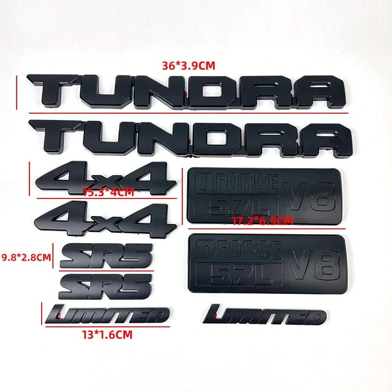 Matte Black Overlay Car Sticker for Toyota TUNDRA Pickup 4X4 SR5 V8 Modified Limited Edition Logo Cover FE6