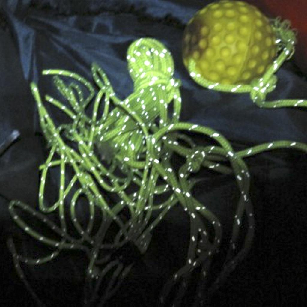 1.8MM Grønt Fluorescerende Reflekterende Bardunsnor Teltline Bardun Campingline Paracord