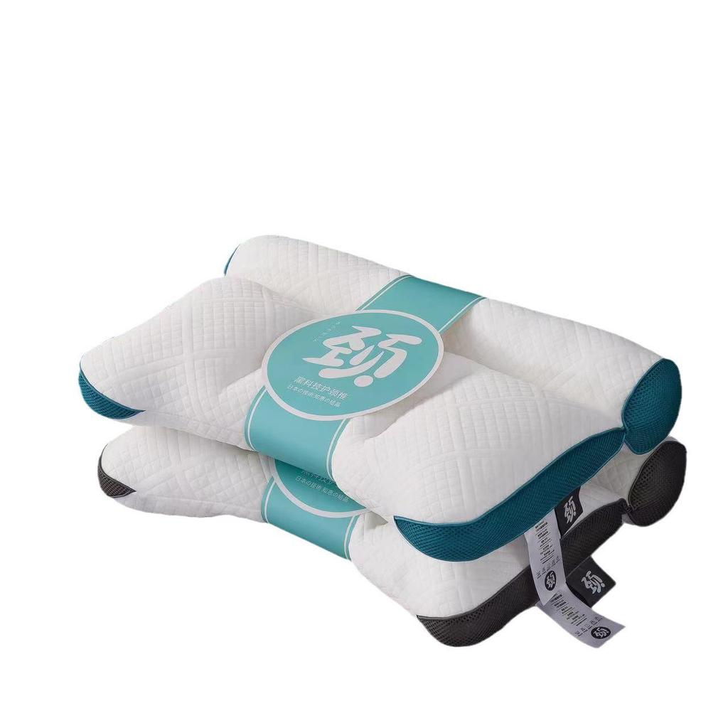 Second Gen Anti-Traction Neck Support Pillow - Breathable, Comfortable, Durable, Machine-Washable Knitted Cotton.