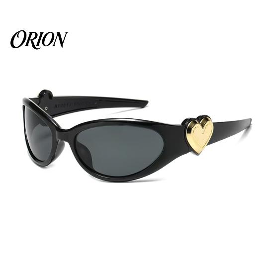 Jelly-textured Lenses Girls Cute Heart Sunglasses, Retro Millennium Style Sweet Girly Look Sunglasses Cool UV Protection for Women Trendy Summer