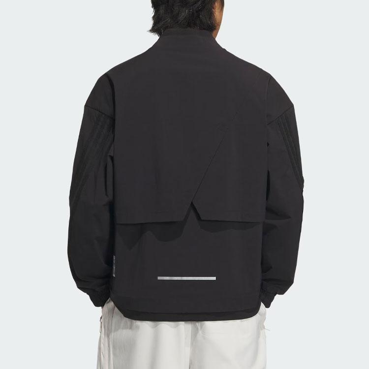 Adidas Fustl Jacket 1 Solid Logo Sports Casual Long Sleeve Jacket Men Jacket Black IY8023