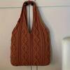 Vintage Tote Bag Large Capacity Vintage Knitted Tote Bag Minimalist Versatile Woven Bag, Suitable for All Seasons