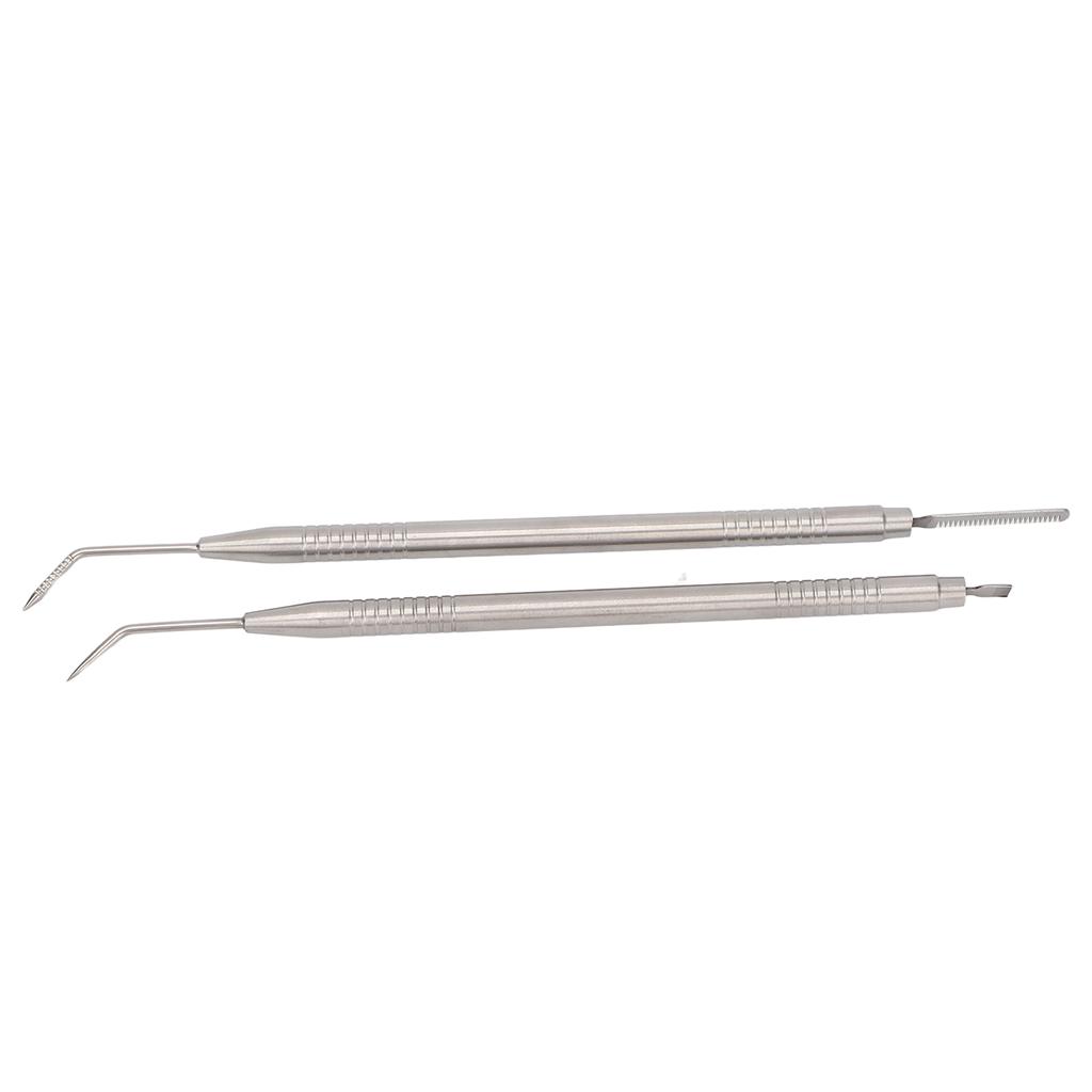 2pcs Eyelash Lift Separator Tools Double Headed Stainless Steel Lash Separation Rod with Comb
